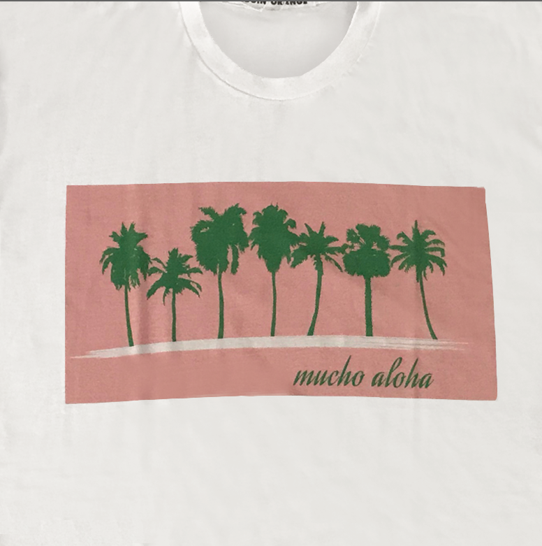 Mucho Aloha - Palm Tree Print Tee