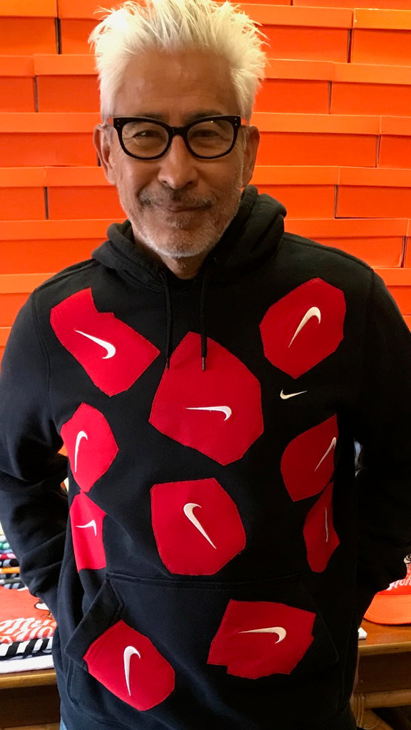 Upside down nike swoosh shirt store