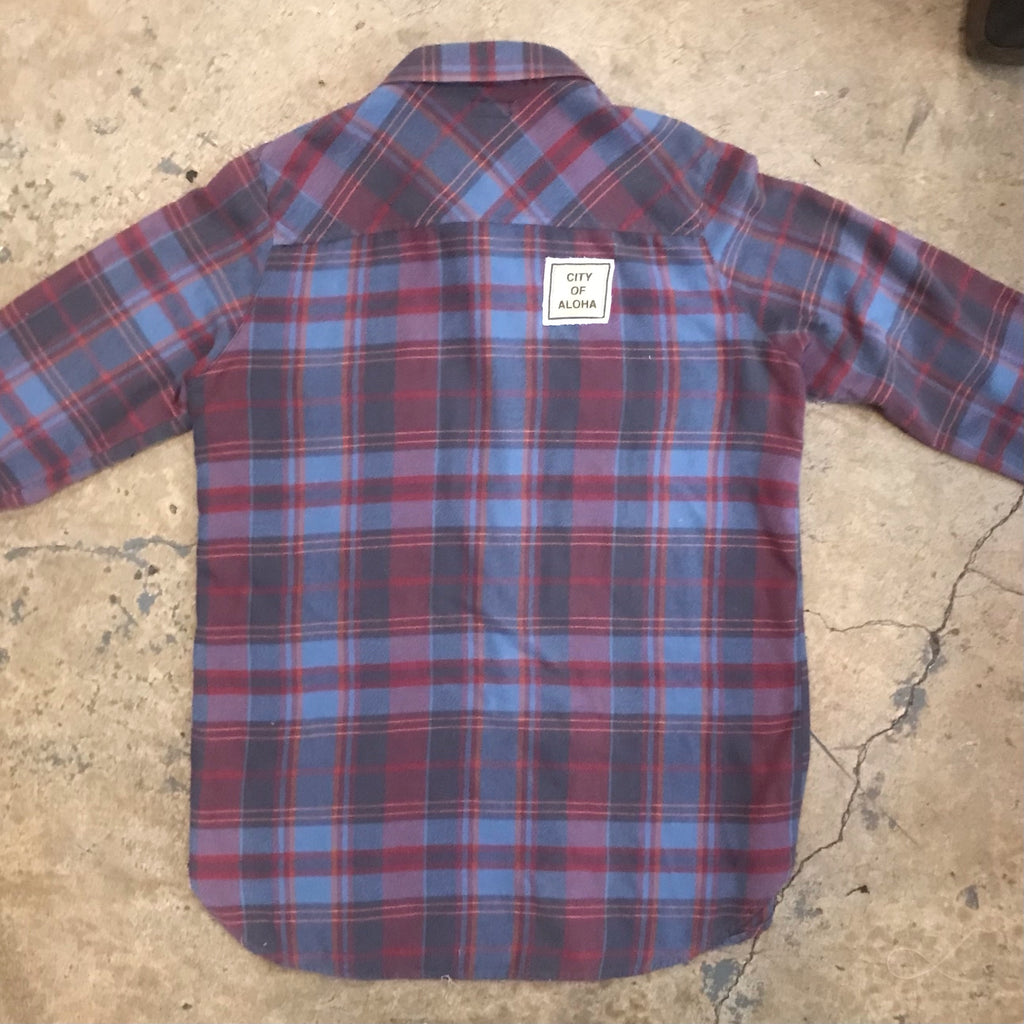 City of Aloha x Vintage Flannel with Levis Upside Down Pocket