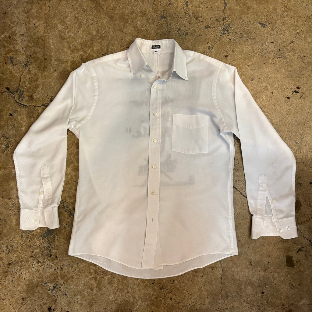CHANEL LONG SLEEVE COTTON OXFORD BUTTON DOWN