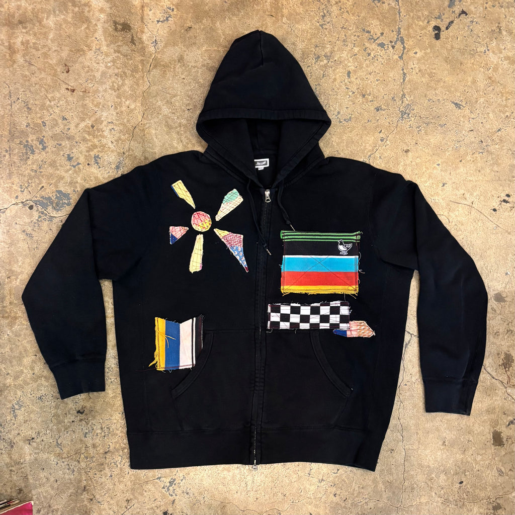 PATCH WORK HOODIE LINED W/ STORY