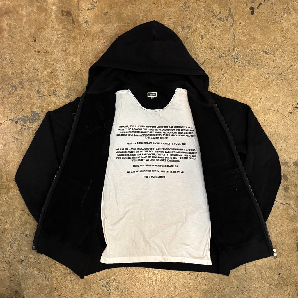 PATCH WORK HOODIE LINED W/ STORY