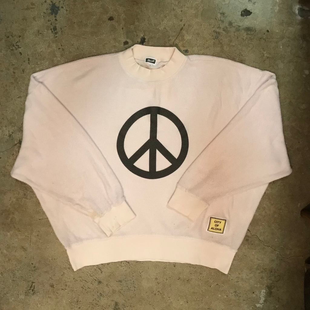 Oversized Polar Fleece Mock turtleneck