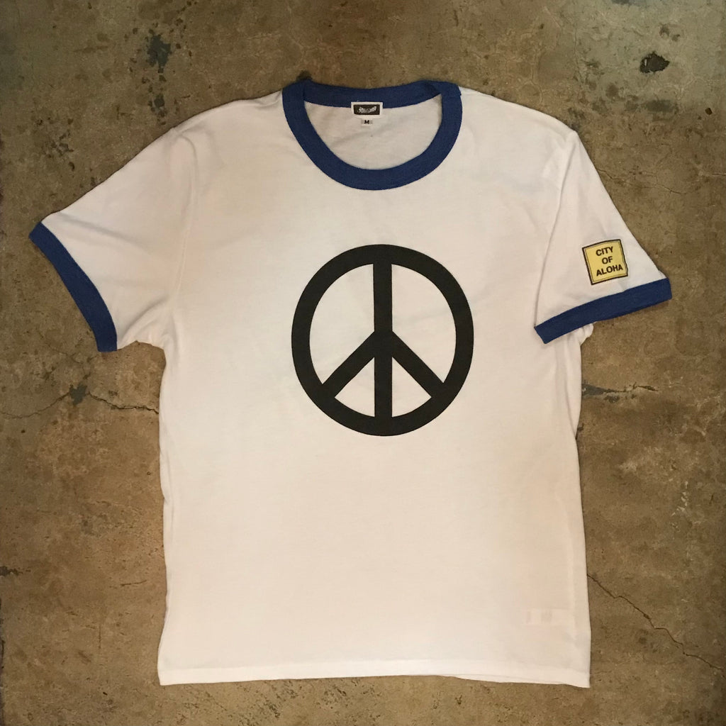 Simpler Times Ringer Peace Tee