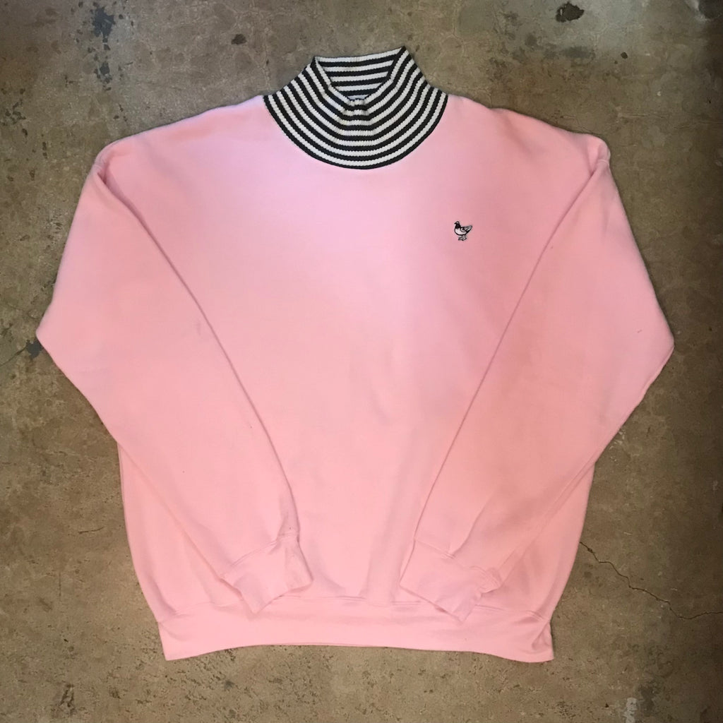 Mucho Aloha Stripe Mock Sweatshirt