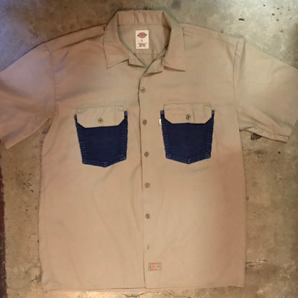 DICKIES S/S WORK SHIRT W/ CORD FRONT POCKETS