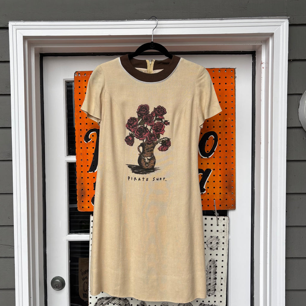 Pirate Surf - Tan Linen Dress (1 of 1)