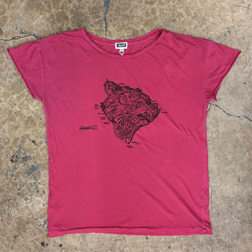 Yokishop - Square Cut Vintage Wash Women's Hawaii Tee (1 of 1)
