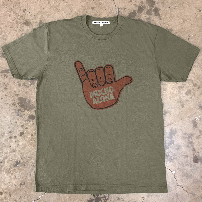Mucho Aloha - Foam Shaka Hand Tee