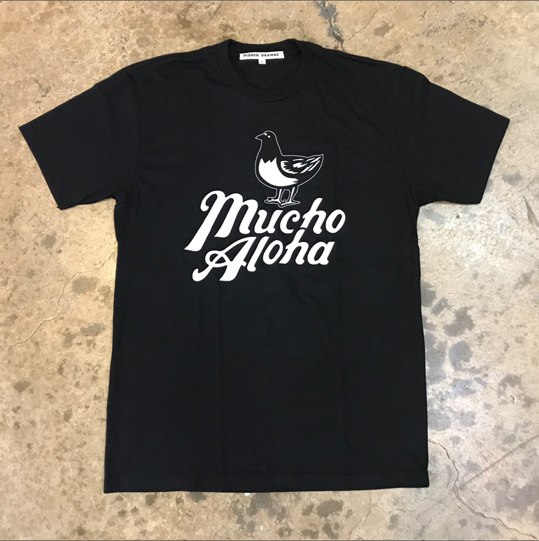 トップス TIGHTBOOTH x OILWORKS SMOKER ALOHA SHIRT WENOD RECORDS : TIGHTBOOTH x OILWORKS - SMOKER ALOHA BLACK