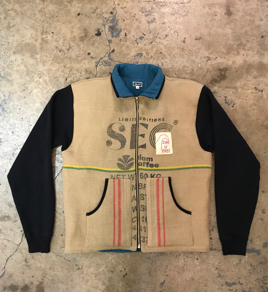 Surf Is Free - Coffee Bean Bag Jacket