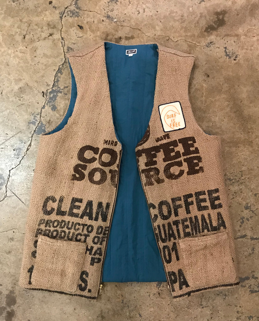 Surf Is Free - Coffee Bean Bag Vest