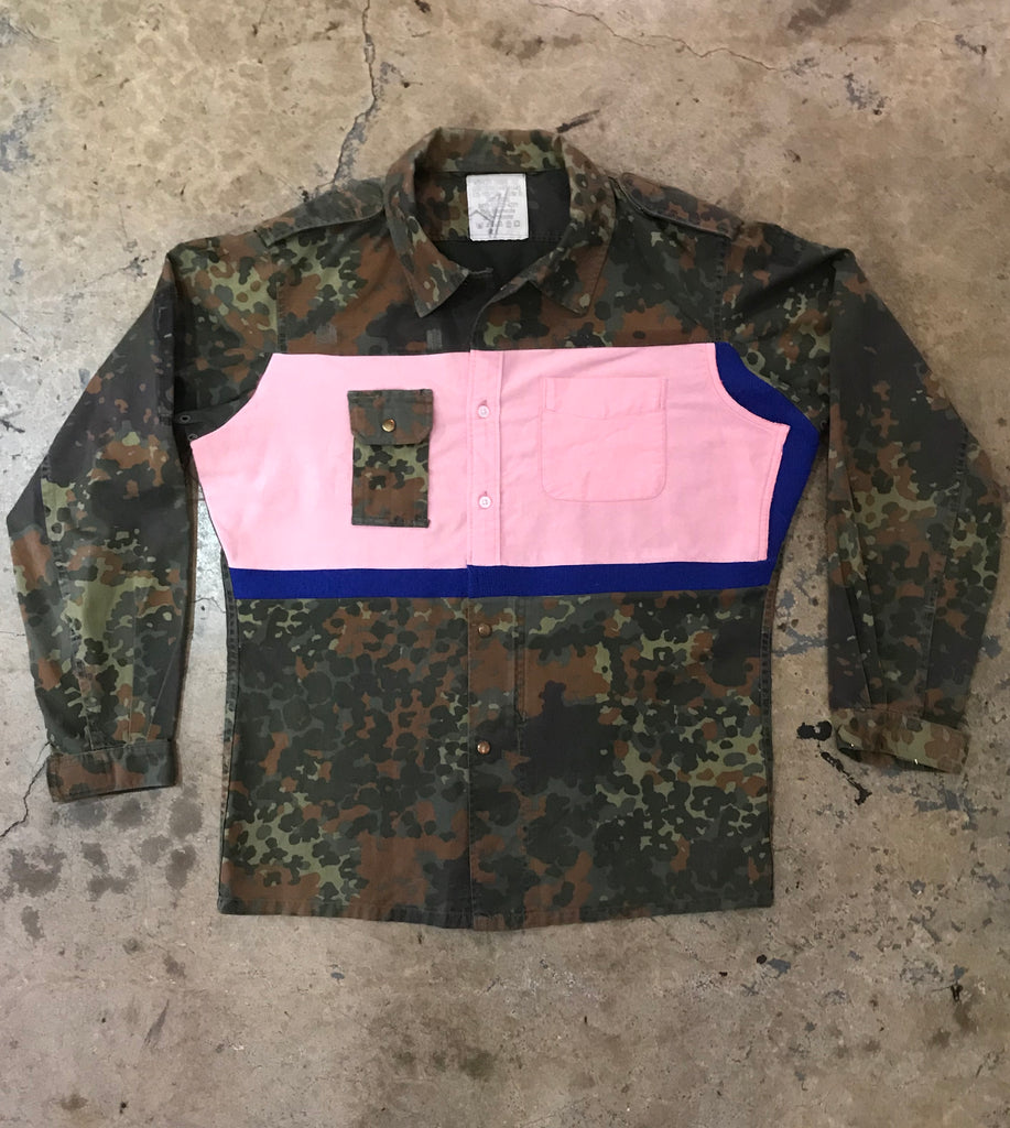 Yoki - Camouflage Field Shirt w/ Oxford Insert