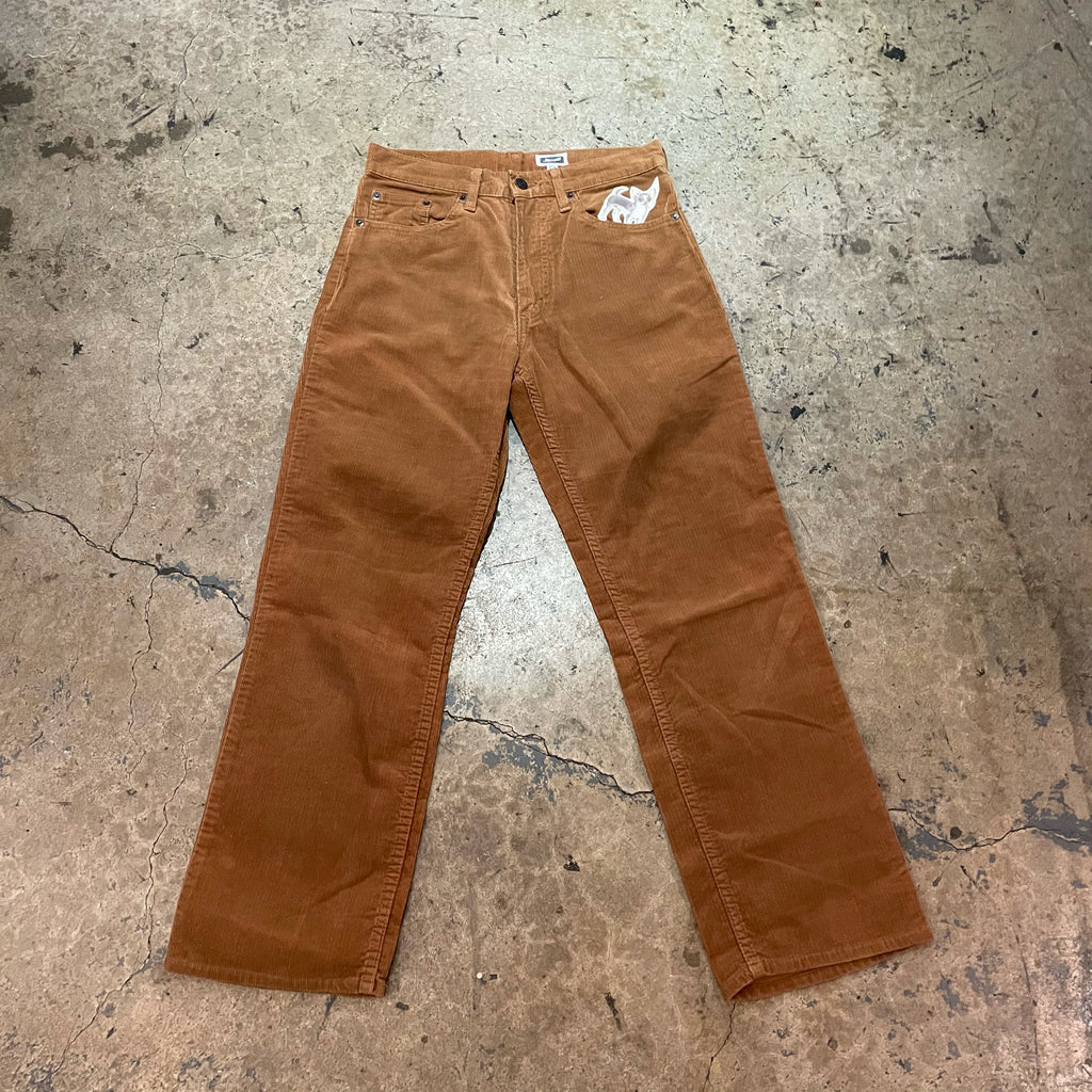 Yokishop - Floral Pocket Cognac Corduroy Levi Pants