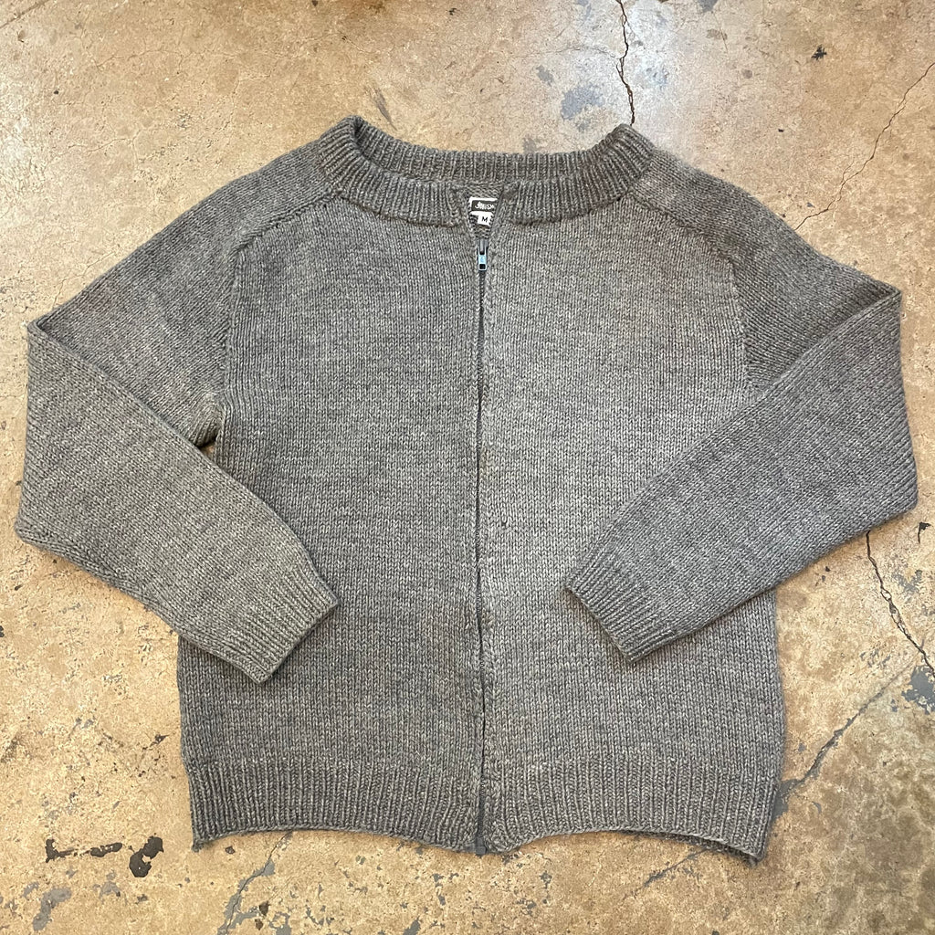 Yokishop - Pelican Grey Zip Sweater
