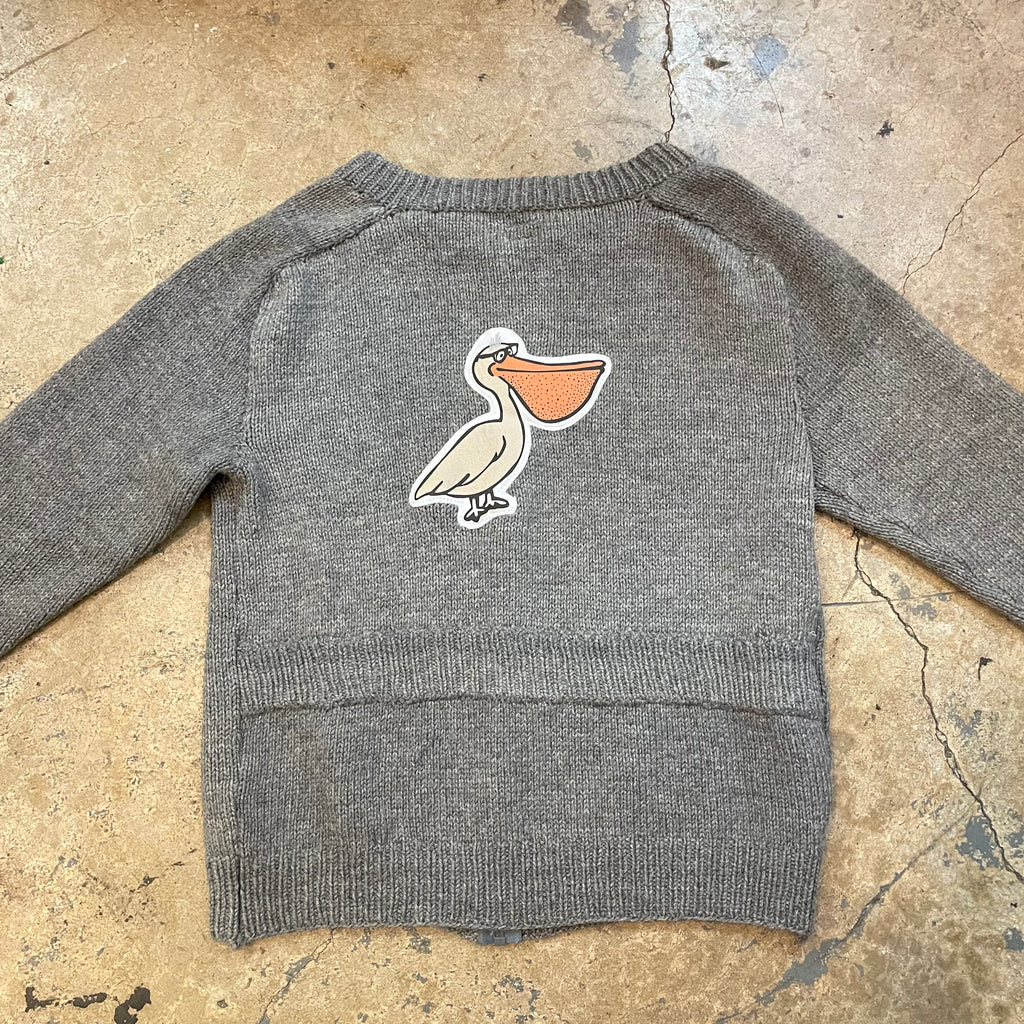 Yokishop - Pelican Grey Zip Sweater