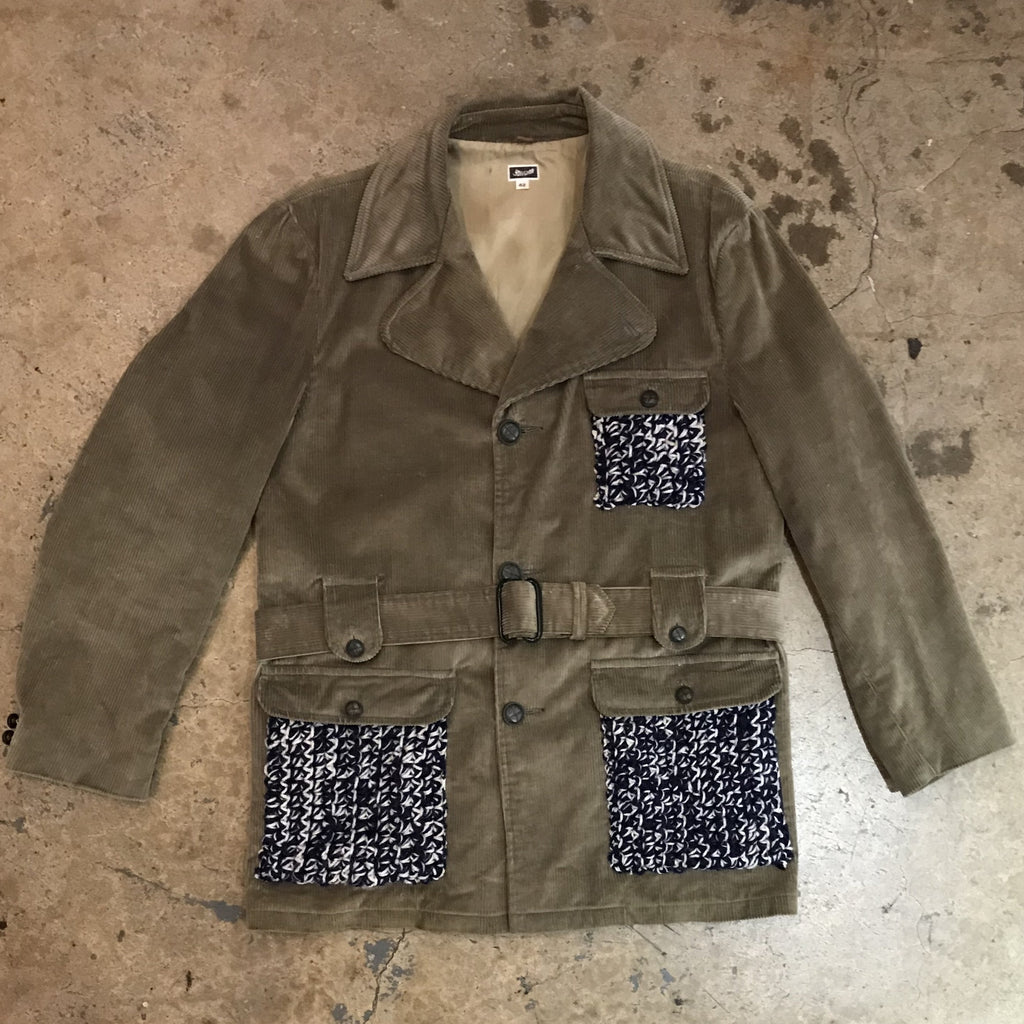 Yokishop - Men's Corduroy Jacket w/ Knit Pockets
