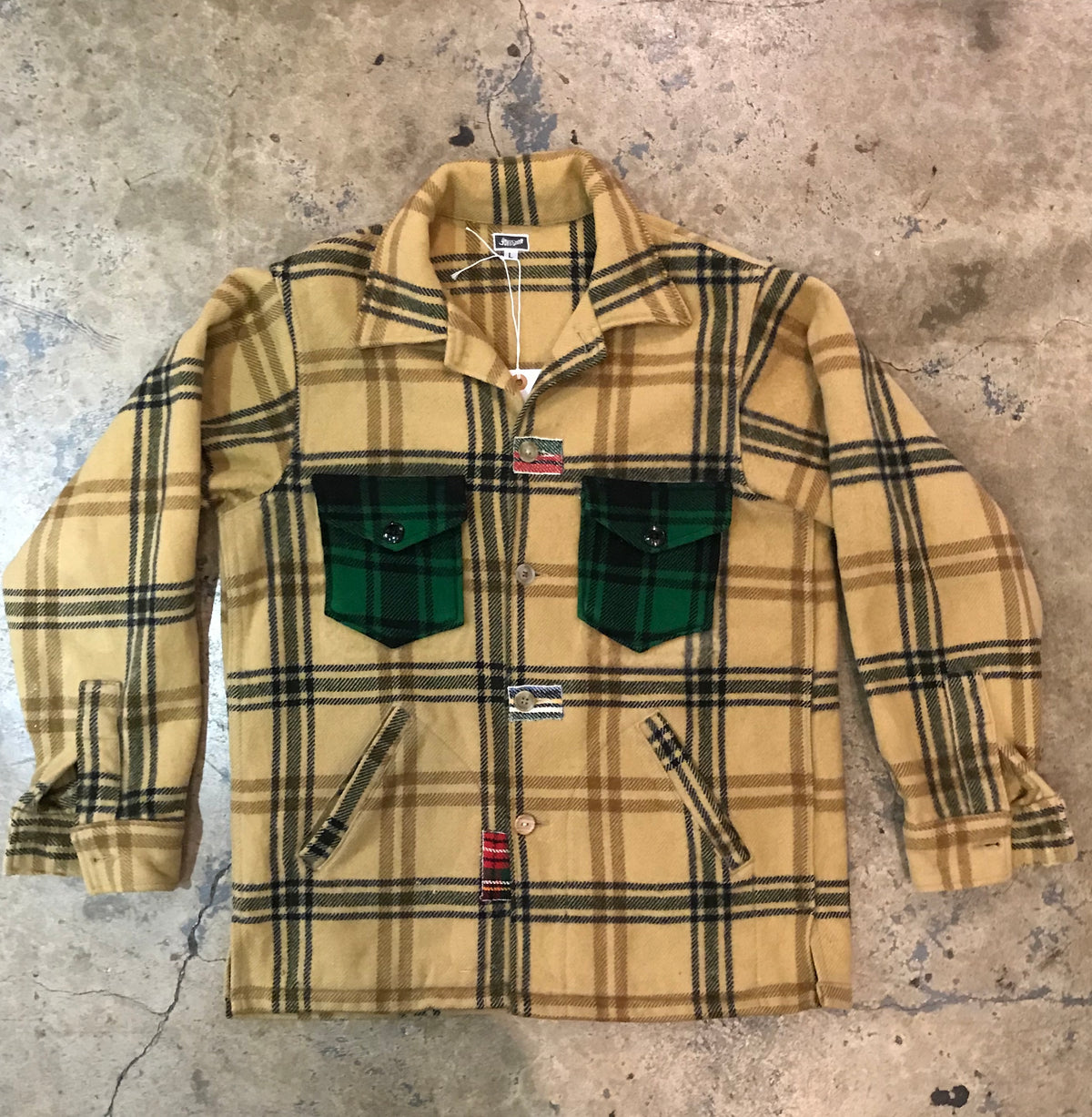 Vintage wool plaid jacket shop