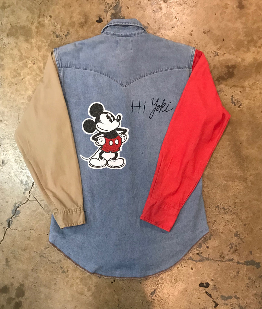 Yokishop - Wrangler Sleeve Swap Mickey Shirt