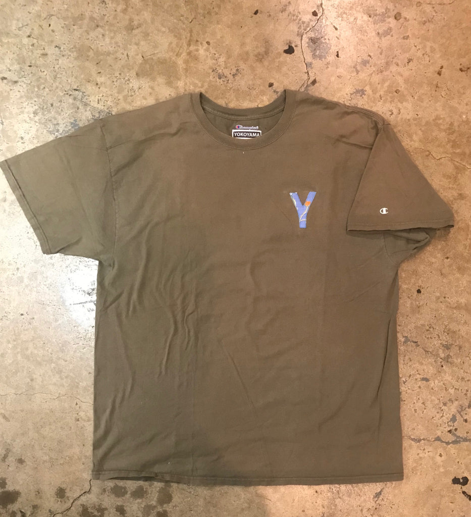 Yokoyama - Reworked Taupe Champion T-Shirt